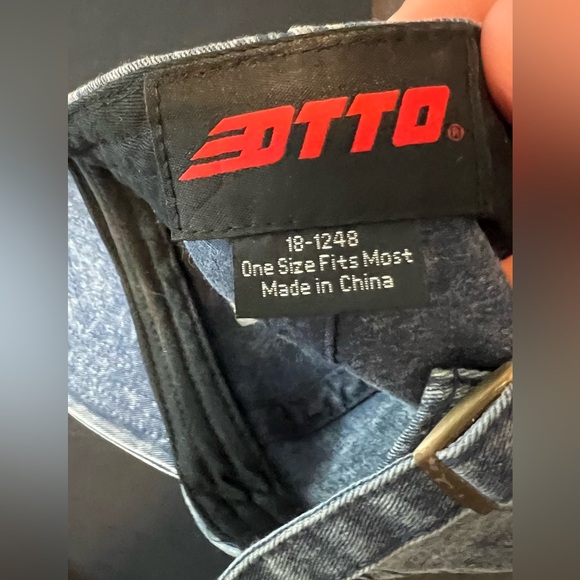 Otto Wet and Salty Denim Baseball Cap one size - Picture 5 of 5